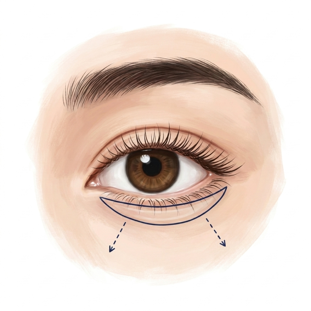 Step 3 — Illustration of precise trimming of sagging skin, muscles, and fat