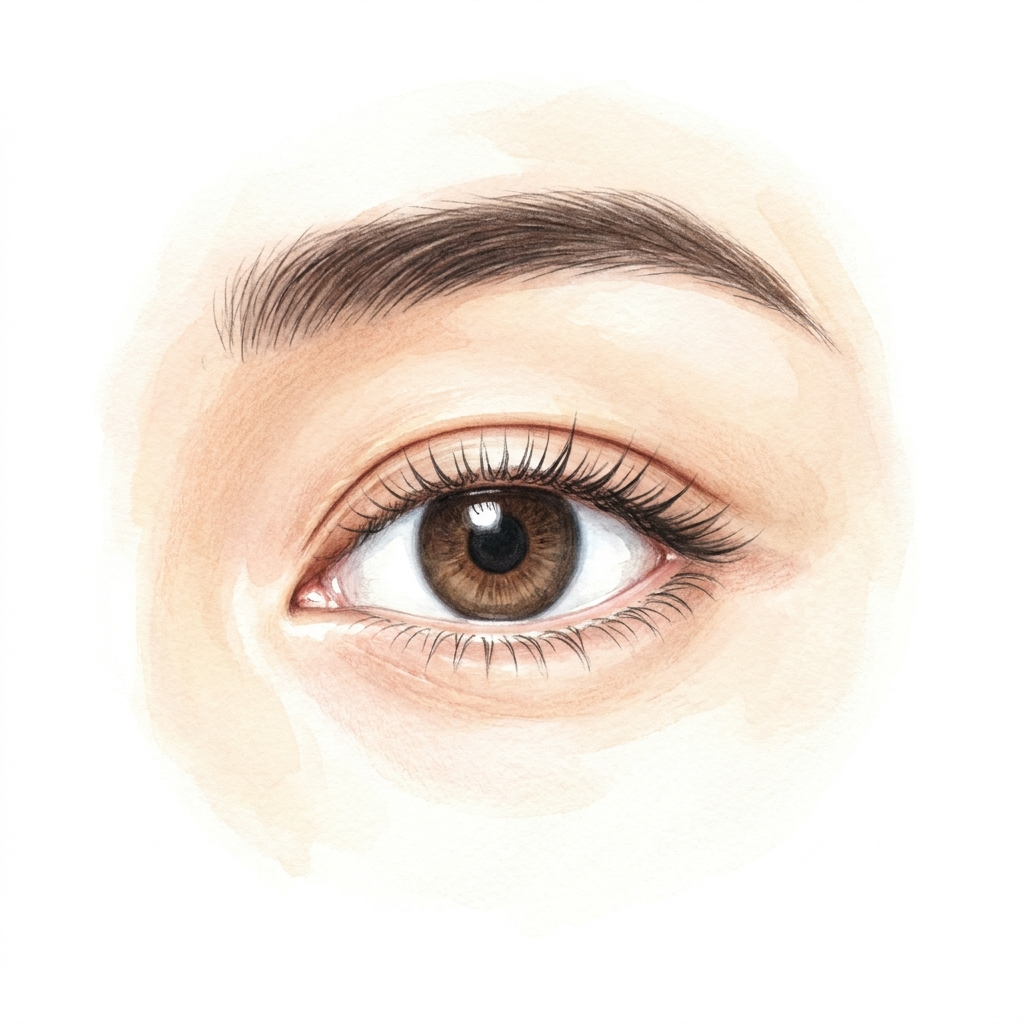 Step 4 — Illustration showing defined and clear eyes